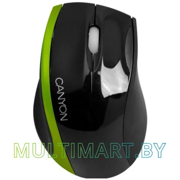 Мышь Canyon CNR-MSO01NG (черный/зеленый)